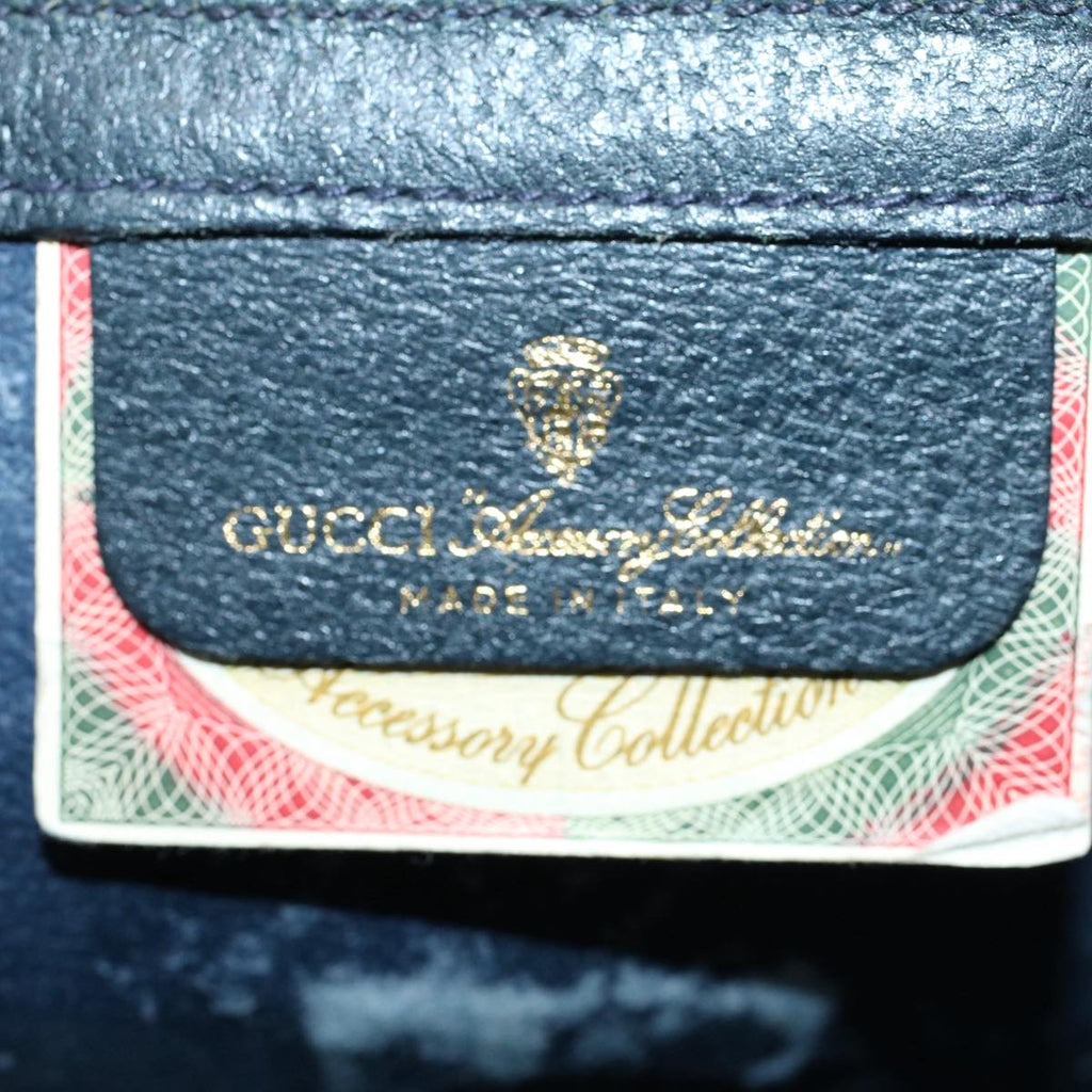 GUCCI GG Supreme Web Sherry Line Clutch Bag Navy Red 54338