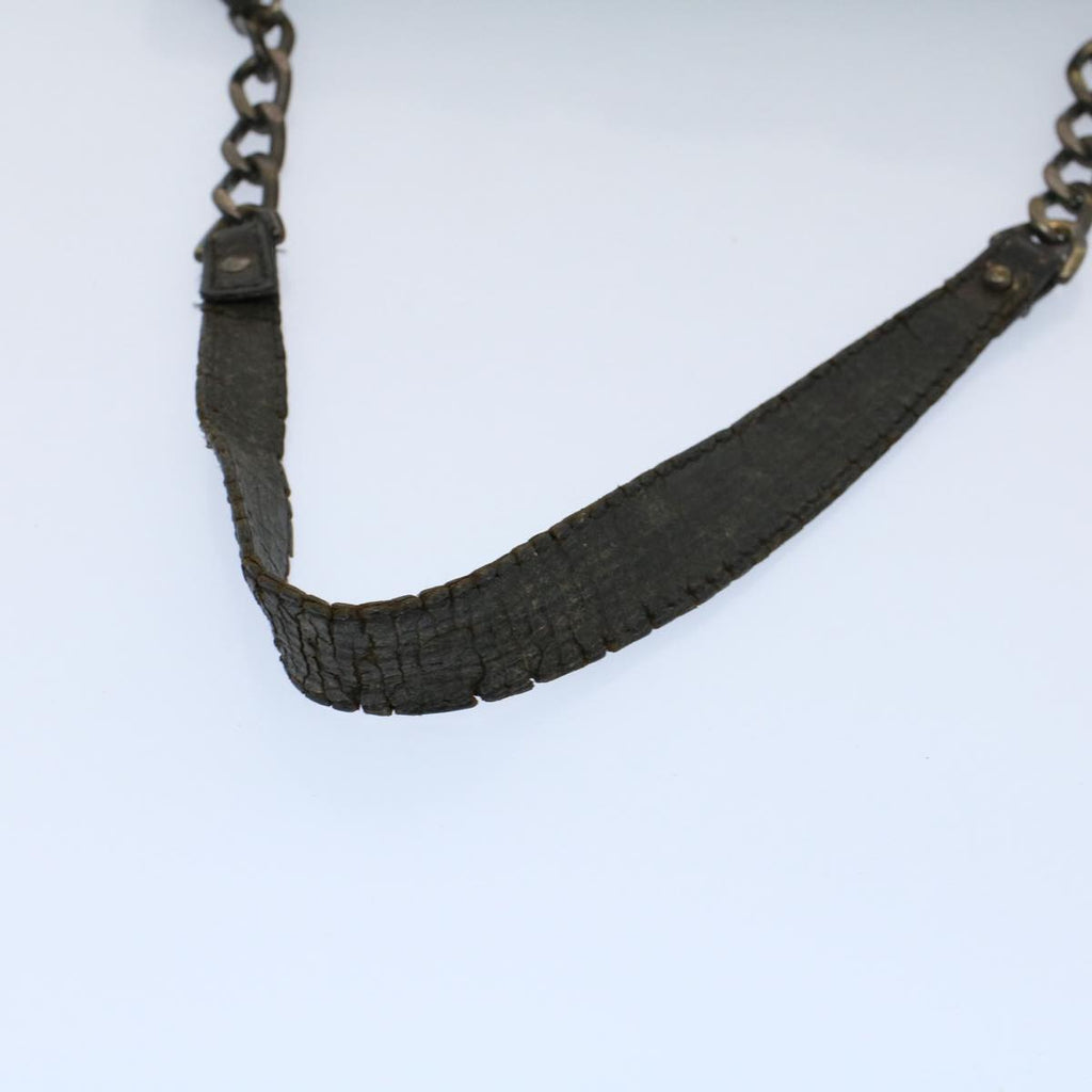 FENDI Shoulder Bag Zucca Canvas Brown Black 54362