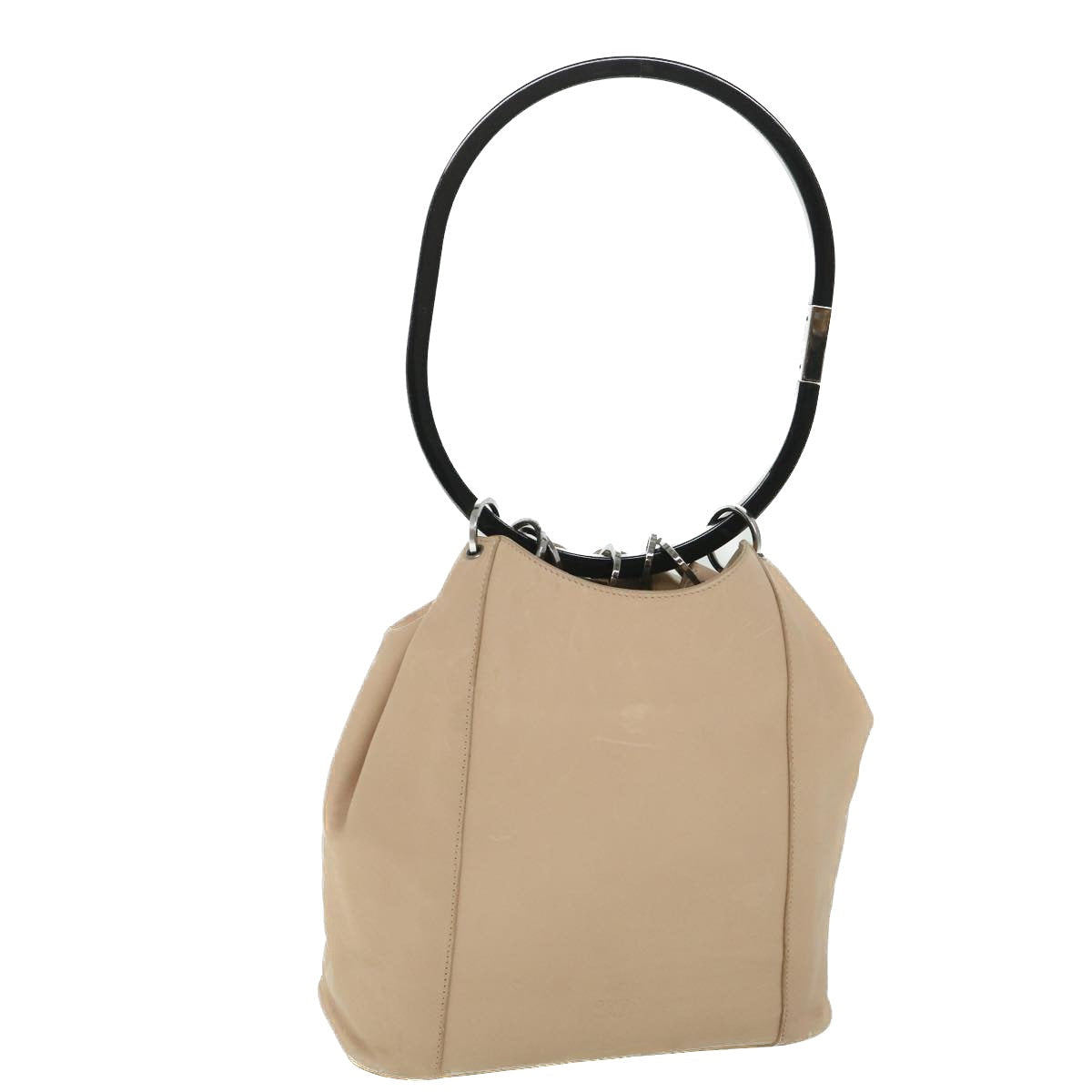 GUCCI Shoulder Bag Leather Beige 54365
