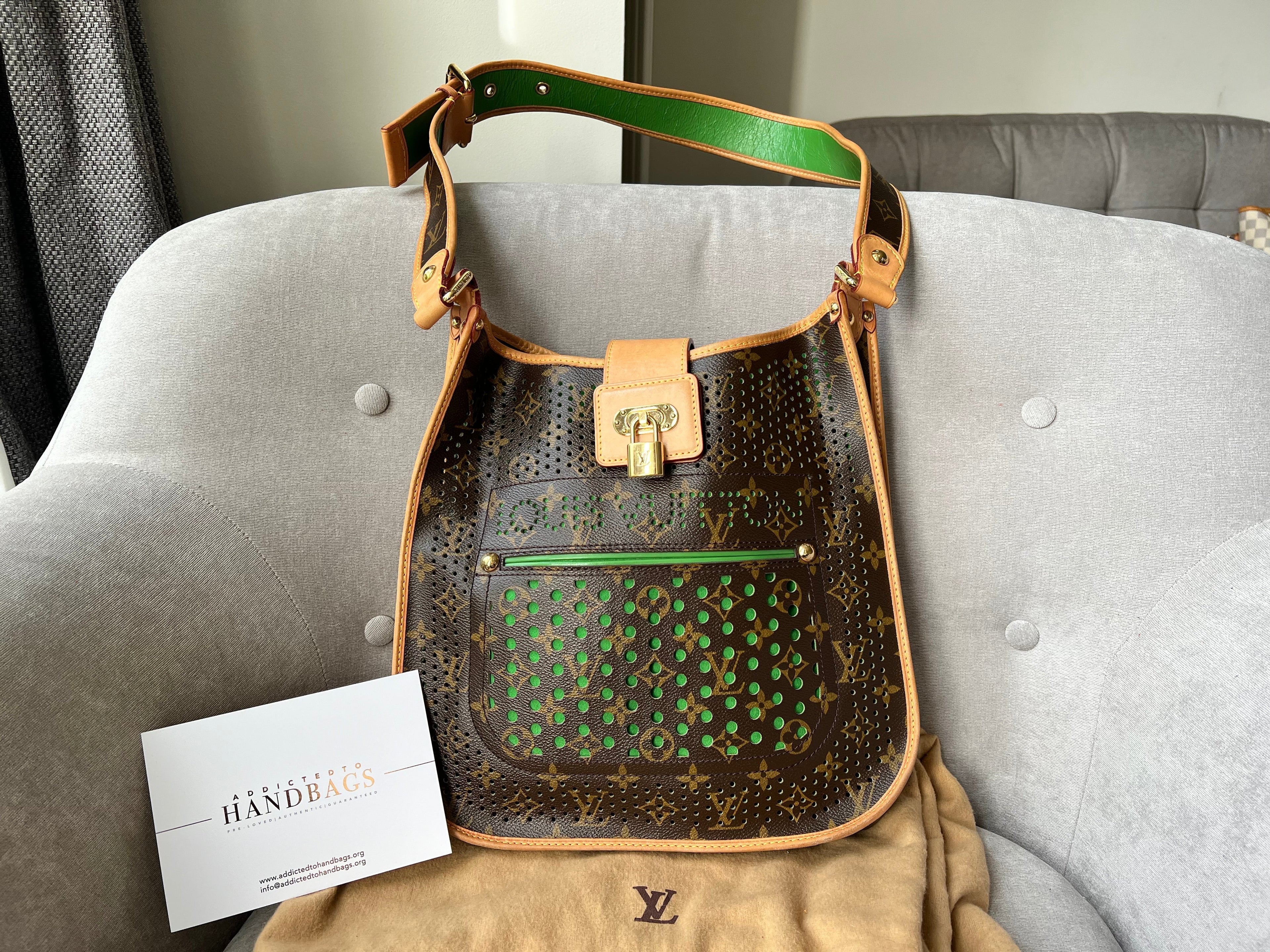 Louis Vuitton Perforated Monogram Green Musette Bag