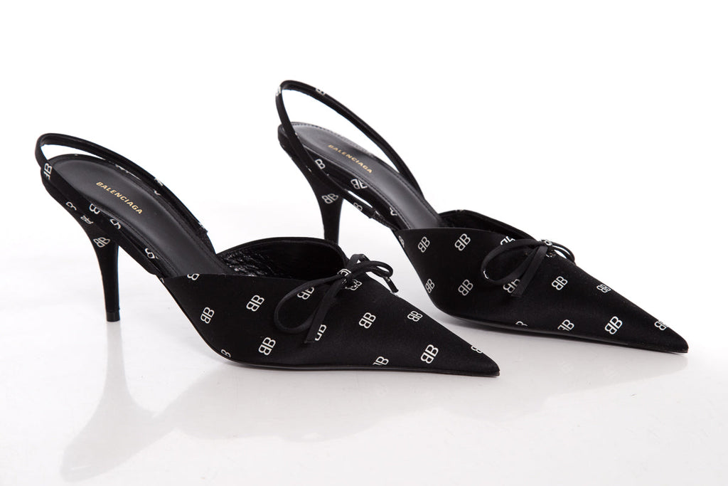 Balenciaga Black Slingback Heels SZ 36