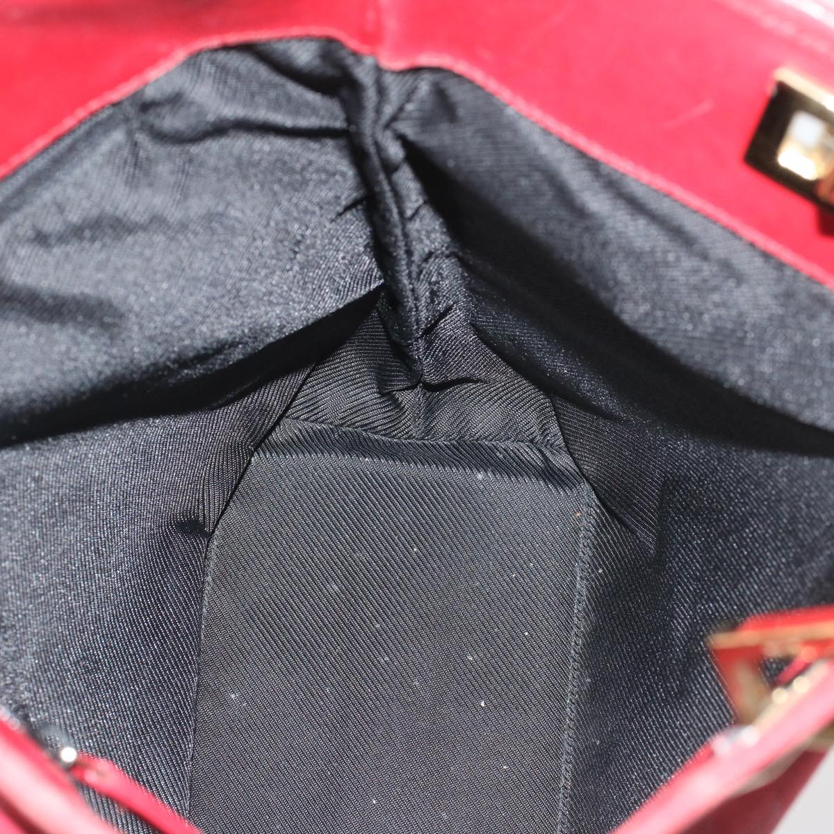 GUCCI GG Canvas Tote Bag Leather Red 54426