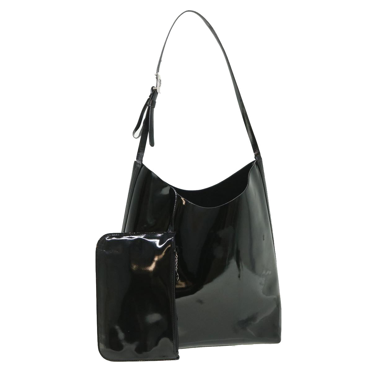 GUCCI Shoulder Bag Patent leather Black 54455