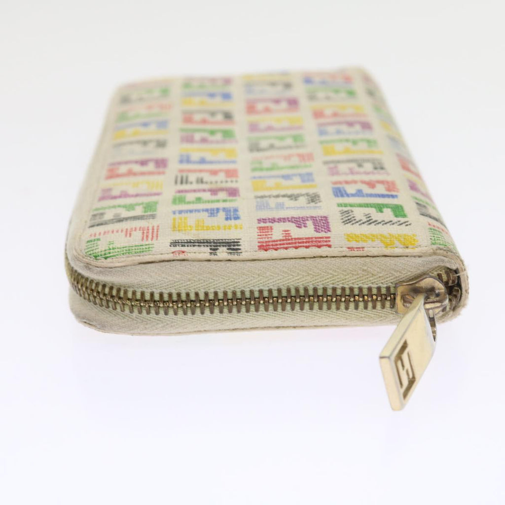 FENDI Zucchino Canvas Long Wallet Multicolor 54465
