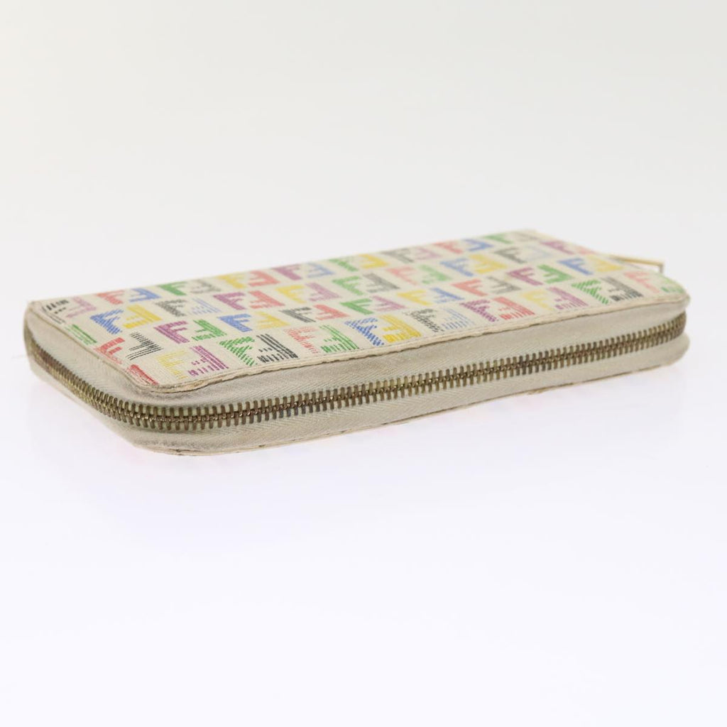 FENDI Zucchino Canvas Long Wallet Multicolor 54465