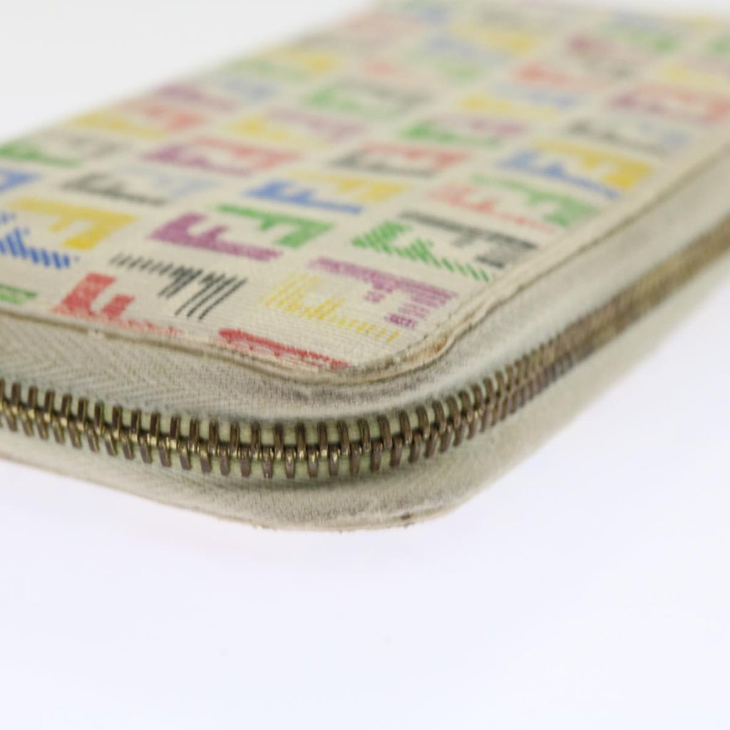FENDI Zucchino Canvas Long Wallet Multicolor 54465