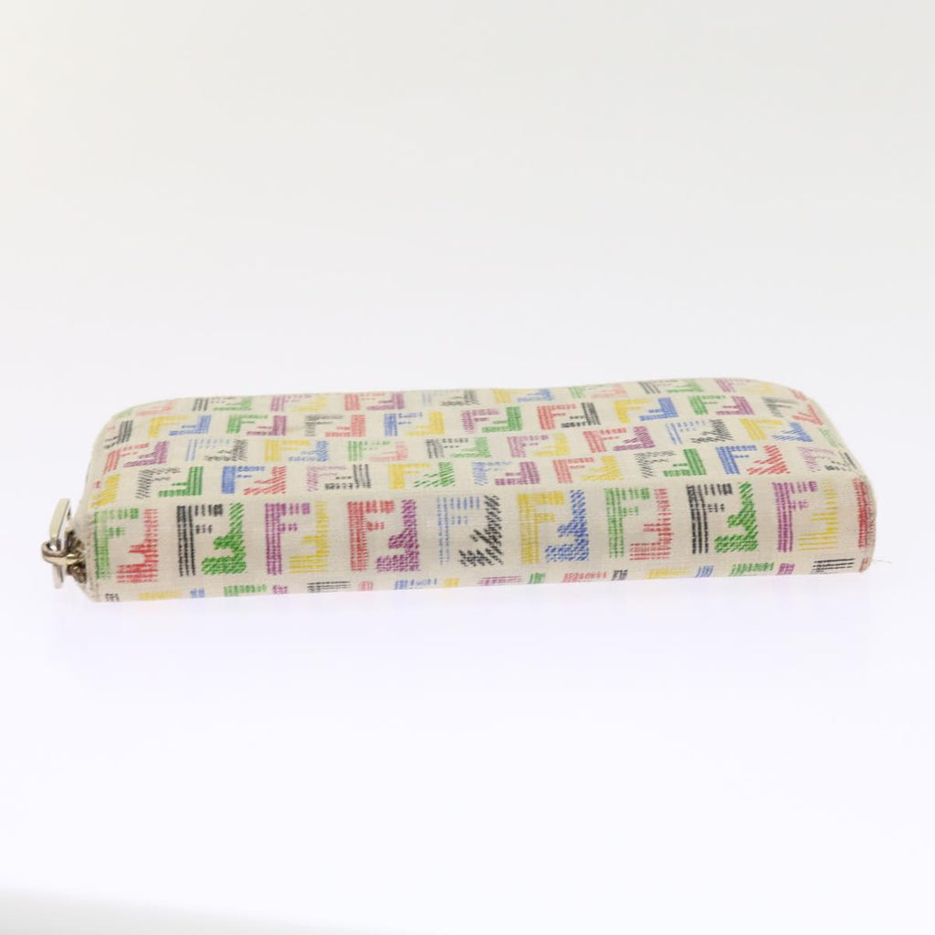 FENDI Zucchino Canvas Long Wallet Multicolor 54465