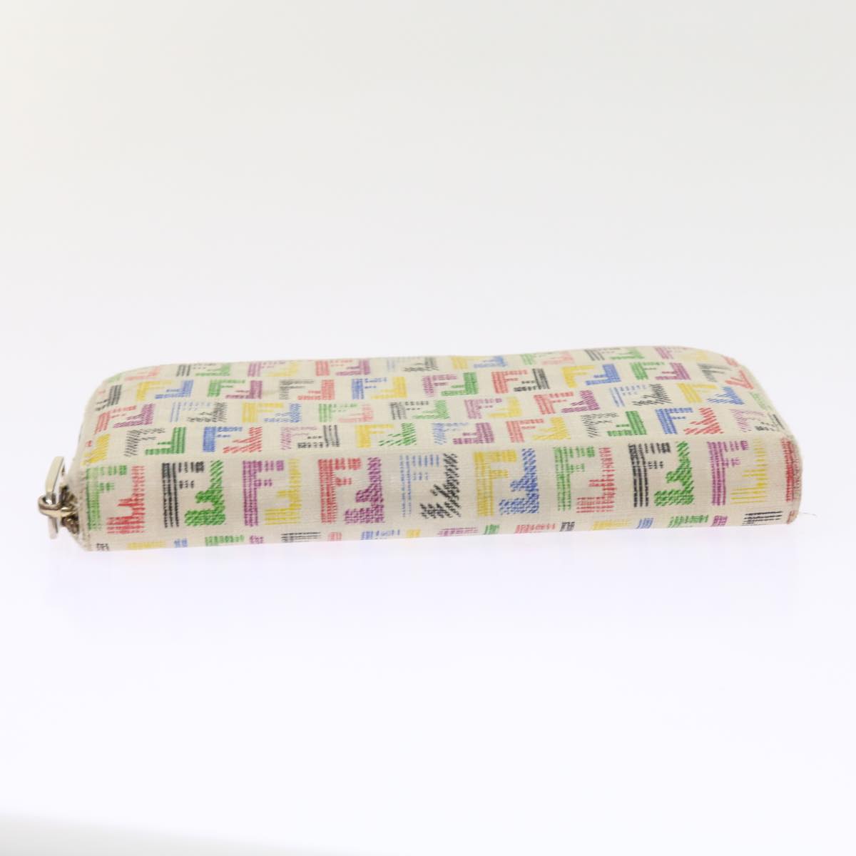 FENDI Zucchino Canvas Long Wallet Multicolor 54465