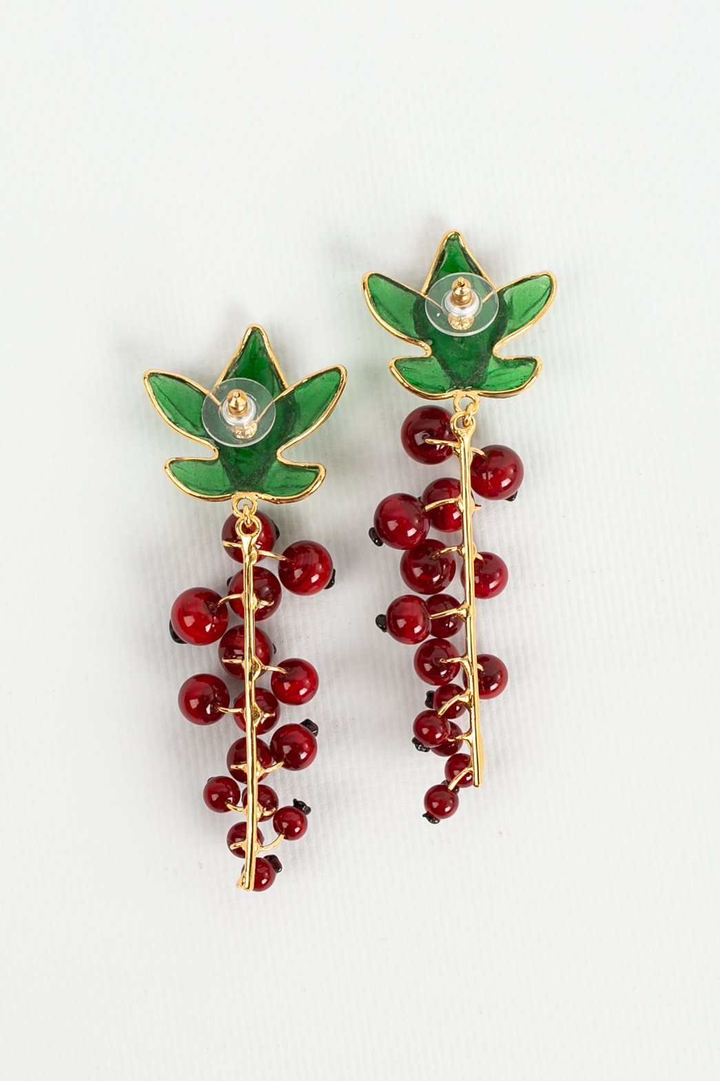 Boucles d'oreilles en pÃƒÆ’Ã‚Â¢te de verre Augustine