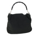 GUCCI Bamboo Hand Bag Nylon Canvas Black 001 1577 1781 54546