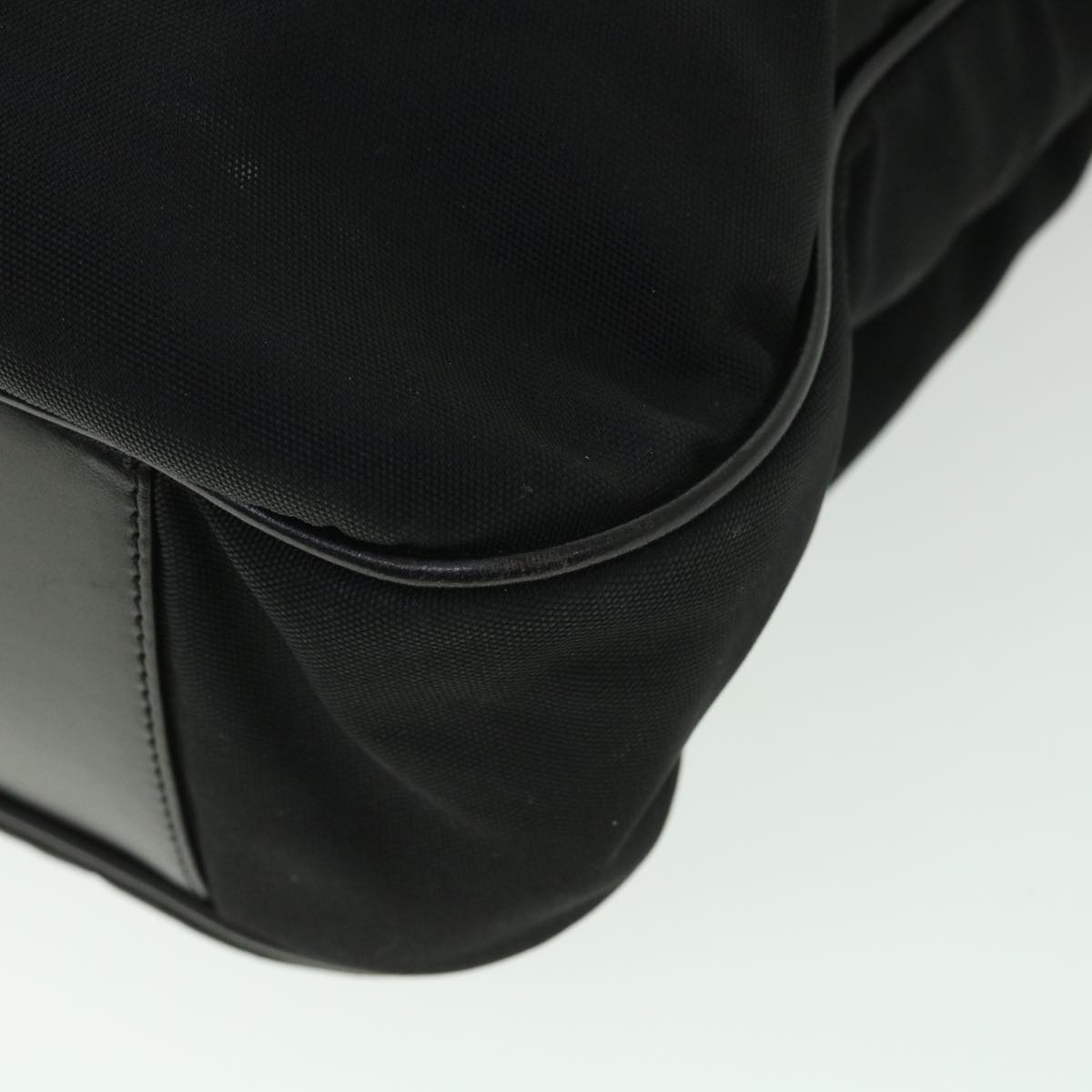 GUCCI Bamboo Hand Bag Nylon Canvas Black 001 1577 1781 54546