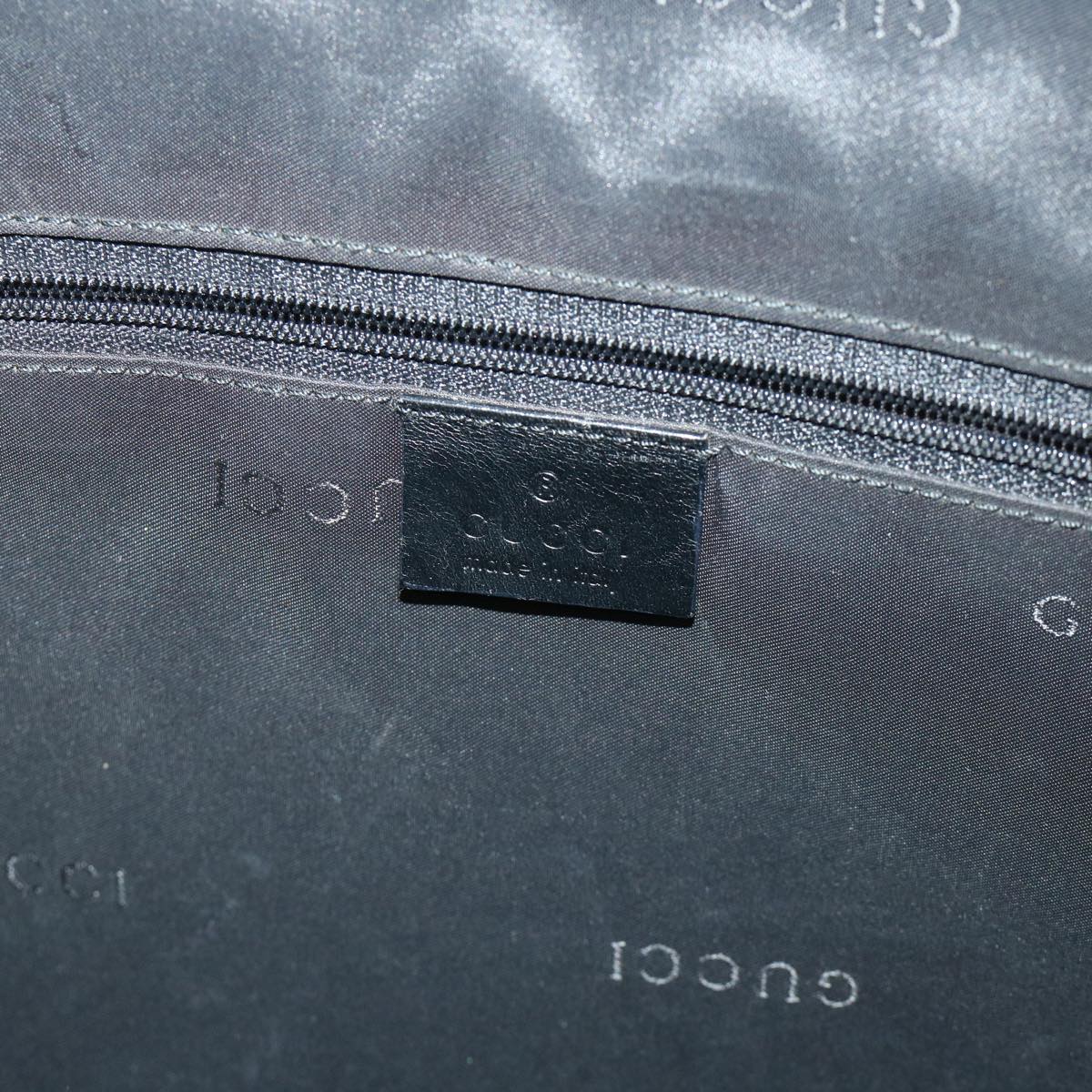 GUCCI Bamboo Hand Bag Nylon Canvas Black 001 1577 1781 54546