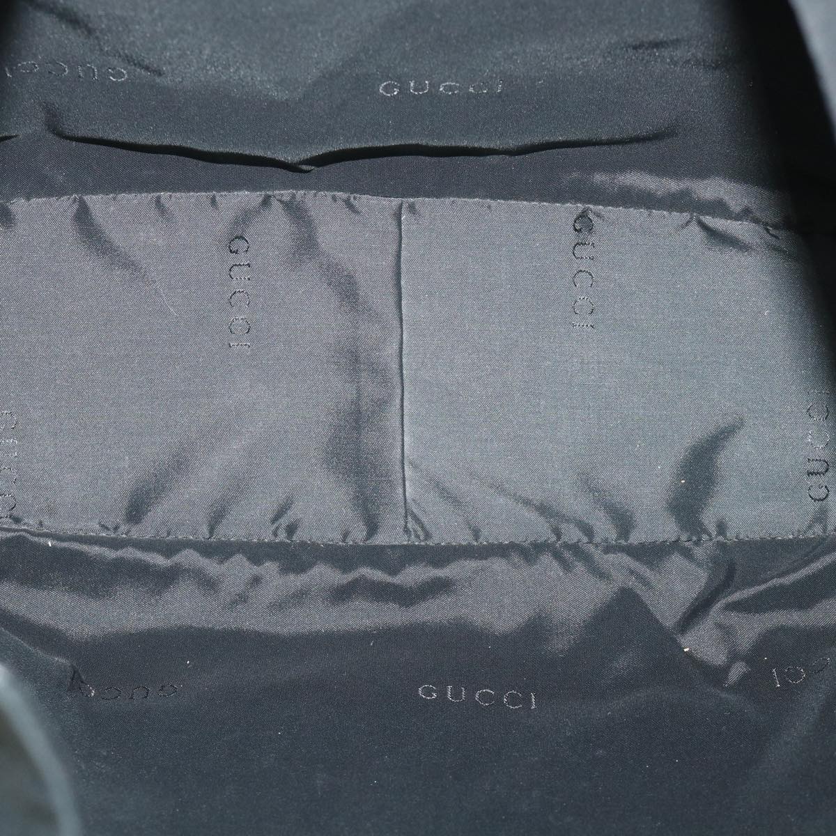 GUCCI Bamboo Hand Bag Nylon Canvas Black 001 1577 1781 54546