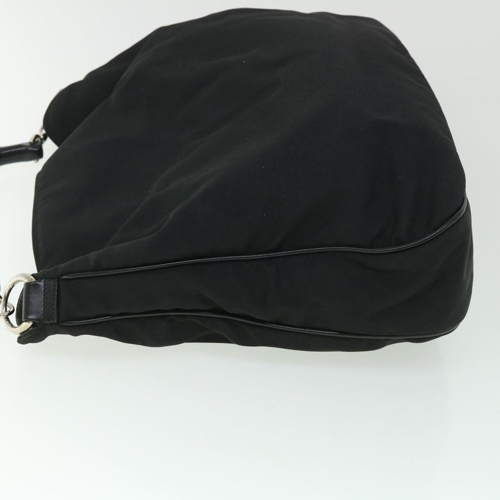 GUCCI Bamboo Hand Bag Nylon Canvas Black 001 1577 1781 54546