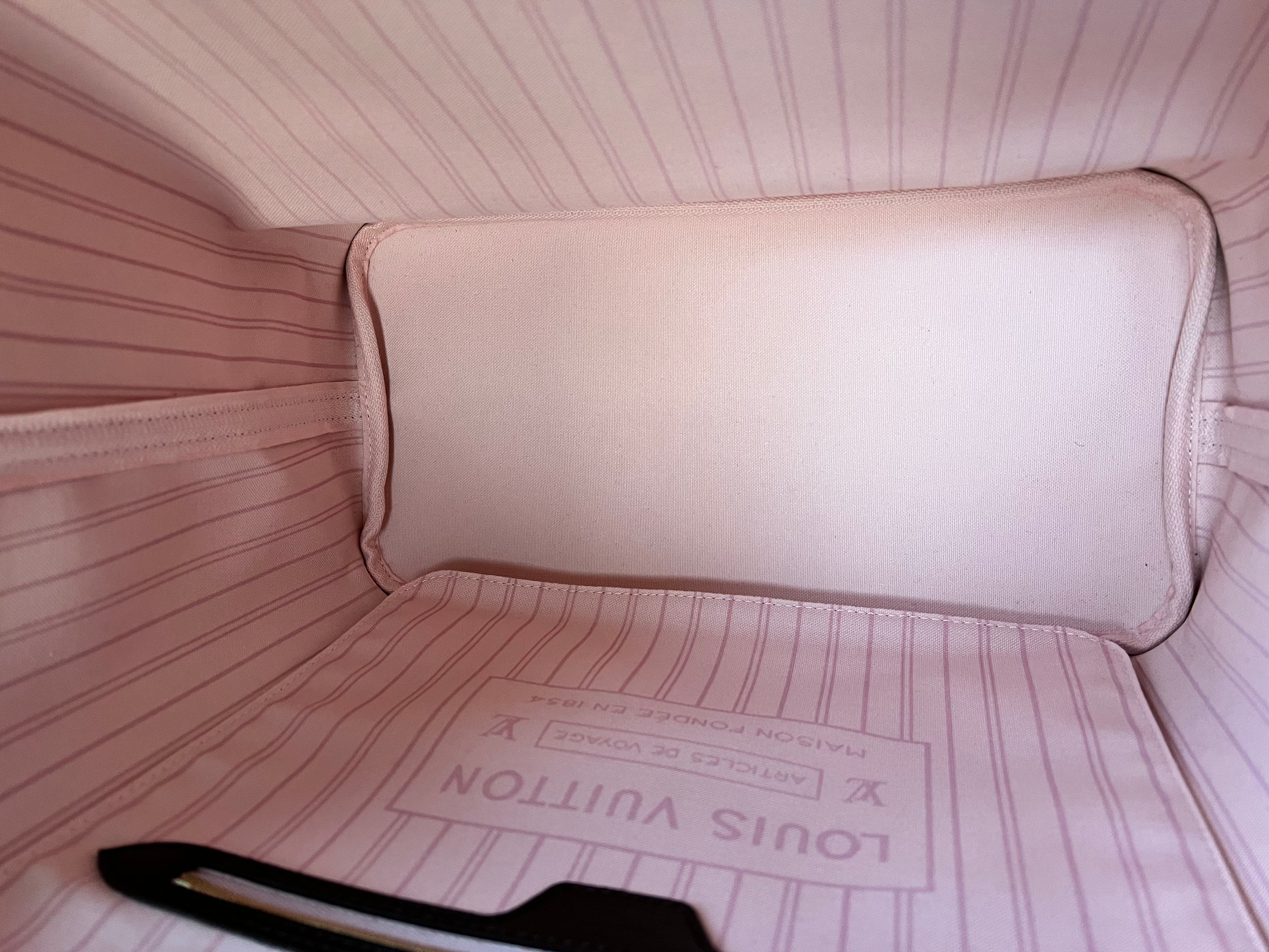 Louis Vuitton Neverfull MM Damier Ebene Rose Ballerine (RRP £1,410)