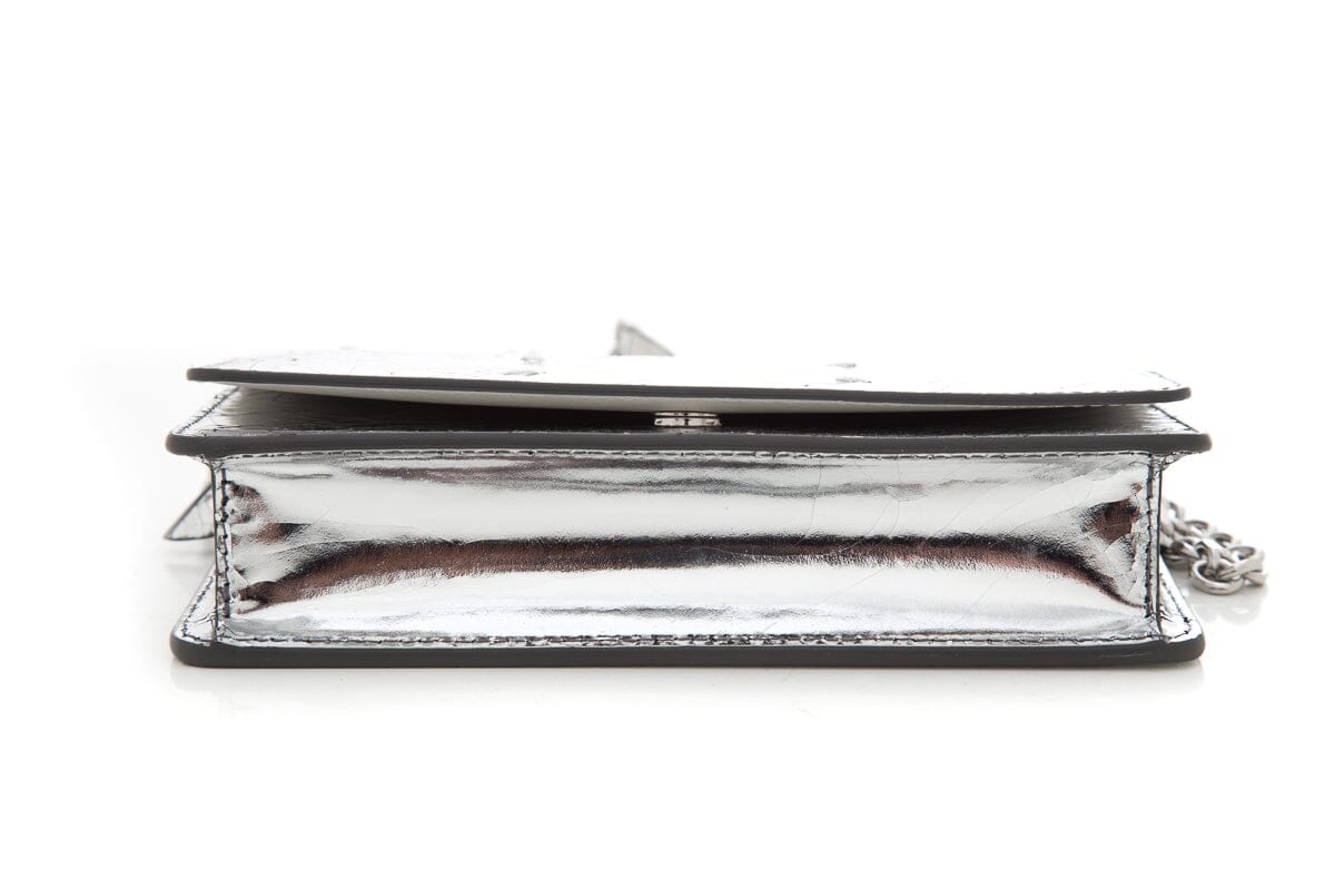 Maison Margiela Fridge Metallic-Finish Silver Cross-Body