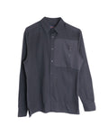 Louis Vuitton Zipper Detail Shirt in Black Cotton