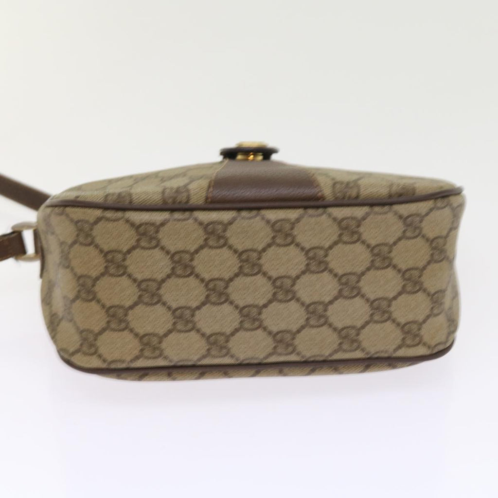 GUCCI GG Supreme Web Sherry Line Shoulder Bag Beige Red 89 02 032 54689
