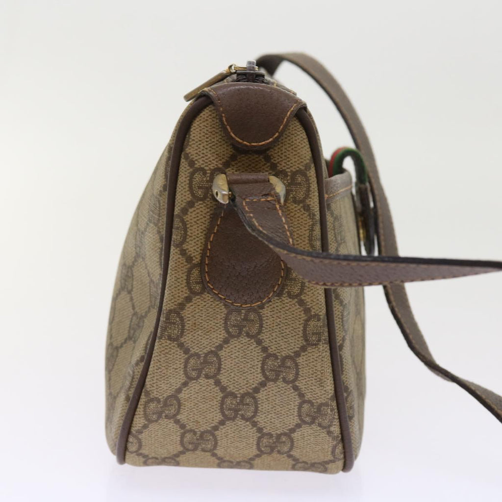 GUCCI GG Supreme Web Sherry Line Shoulder Bag Beige Red 89 02 032 54689