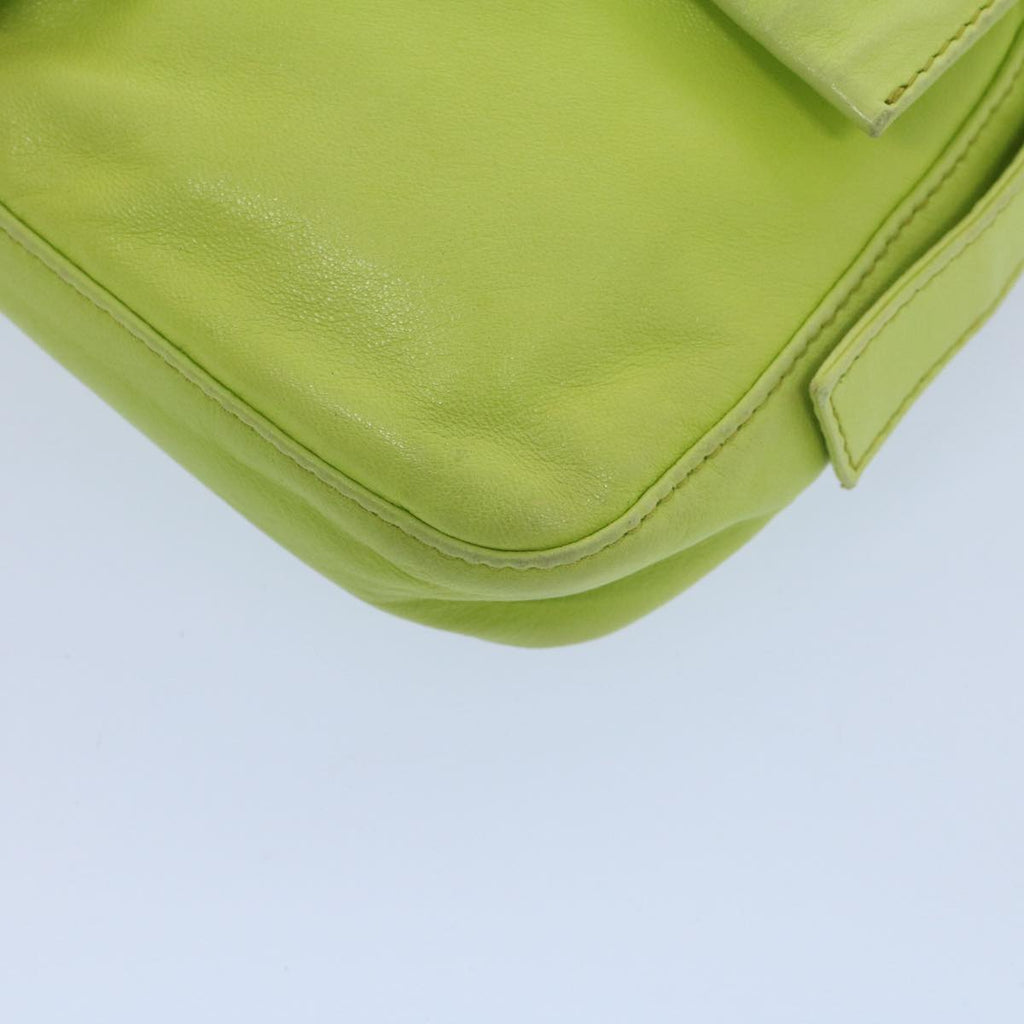FENDI Mamma bucket Shoulder Bag Leather Green 2318 26424 008 54704
