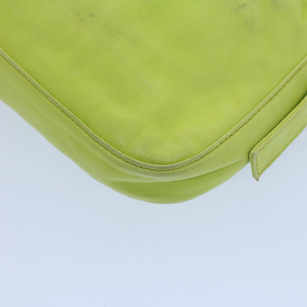 FENDI Mamma bucket Shoulder Bag Leather Green 2318 26424 008 54704