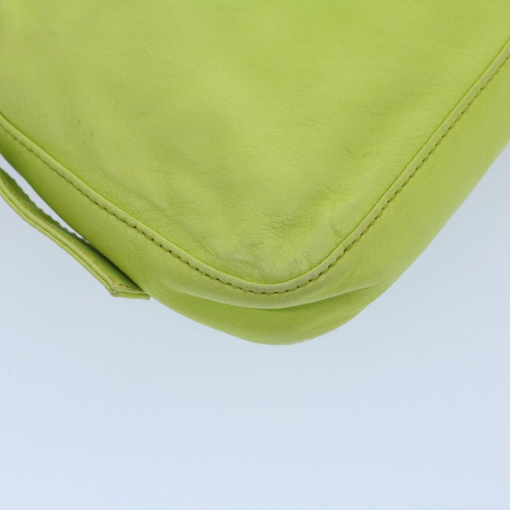 FENDI Mamma bucket Shoulder Bag Leather Green 2318 26424 008 54704