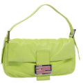 FENDI Mamma bucket Shoulder Bag Leather Green 2318 26424 008 54704