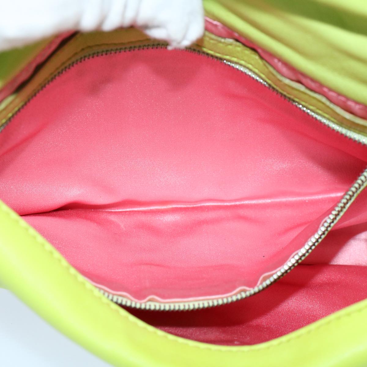 FENDI Mamma bucket Shoulder Bag Leather Green 2318 26424 008 54704