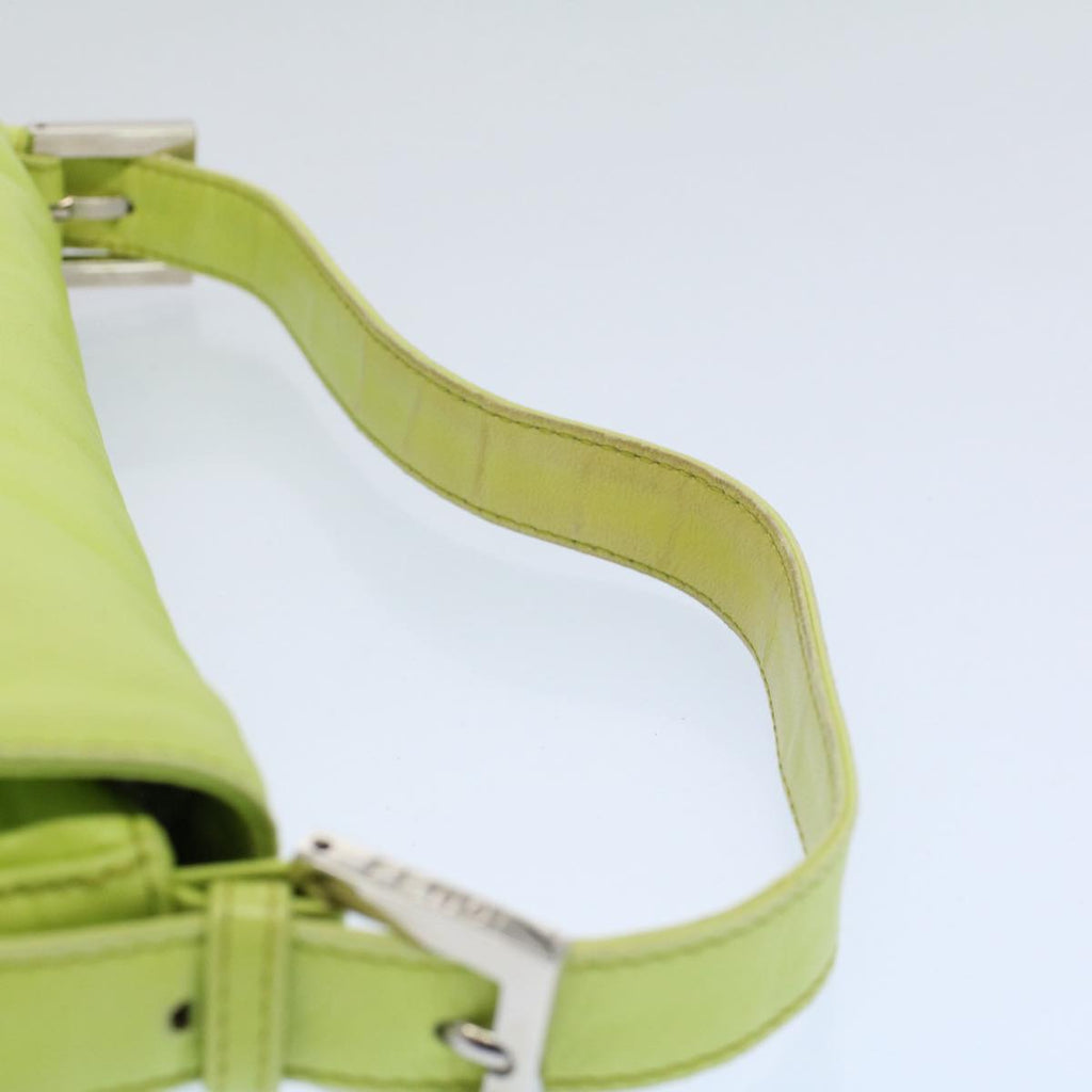 FENDI Mamma bucket Shoulder Bag Leather Green 2318 26424 008 54704
