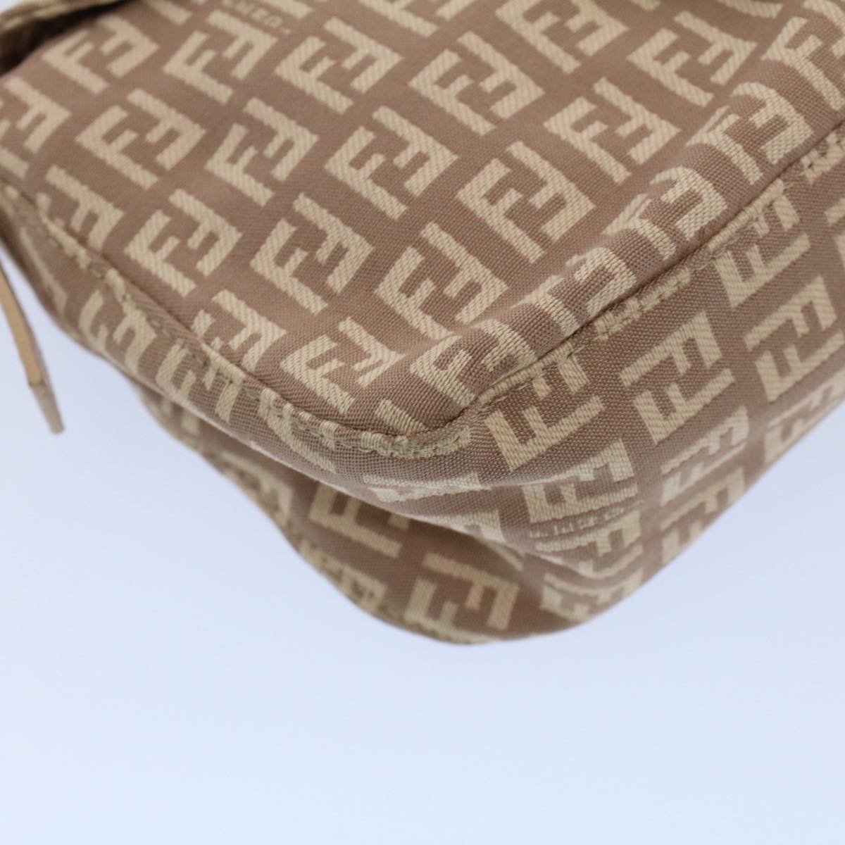 FENDI Zucchino Canvas Mamma bucket Hand Bag Beige 54705