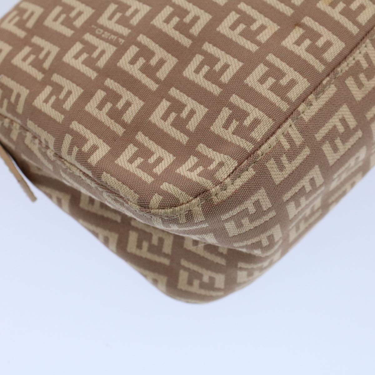 FENDI Zucchino Canvas Mamma bucket Hand Bag Beige 54705