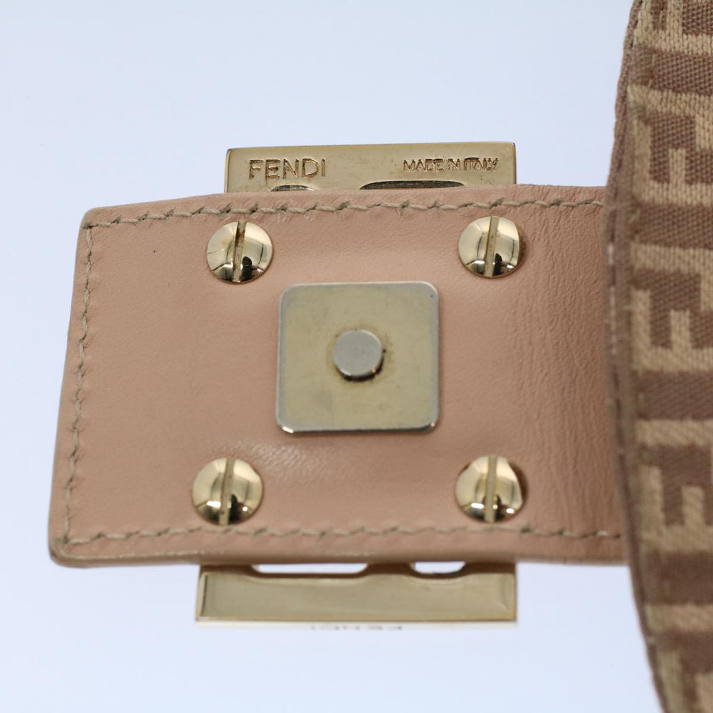 FENDI Zucchino Canvas Mamma bucket Hand Bag Beige 54705