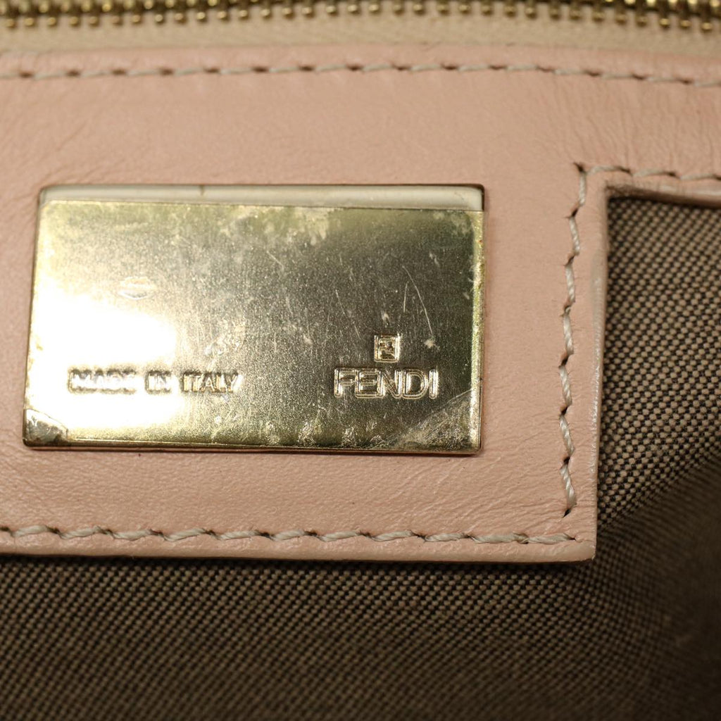 FENDI Zucchino Canvas Mamma bucket Hand Bag Beige 54705