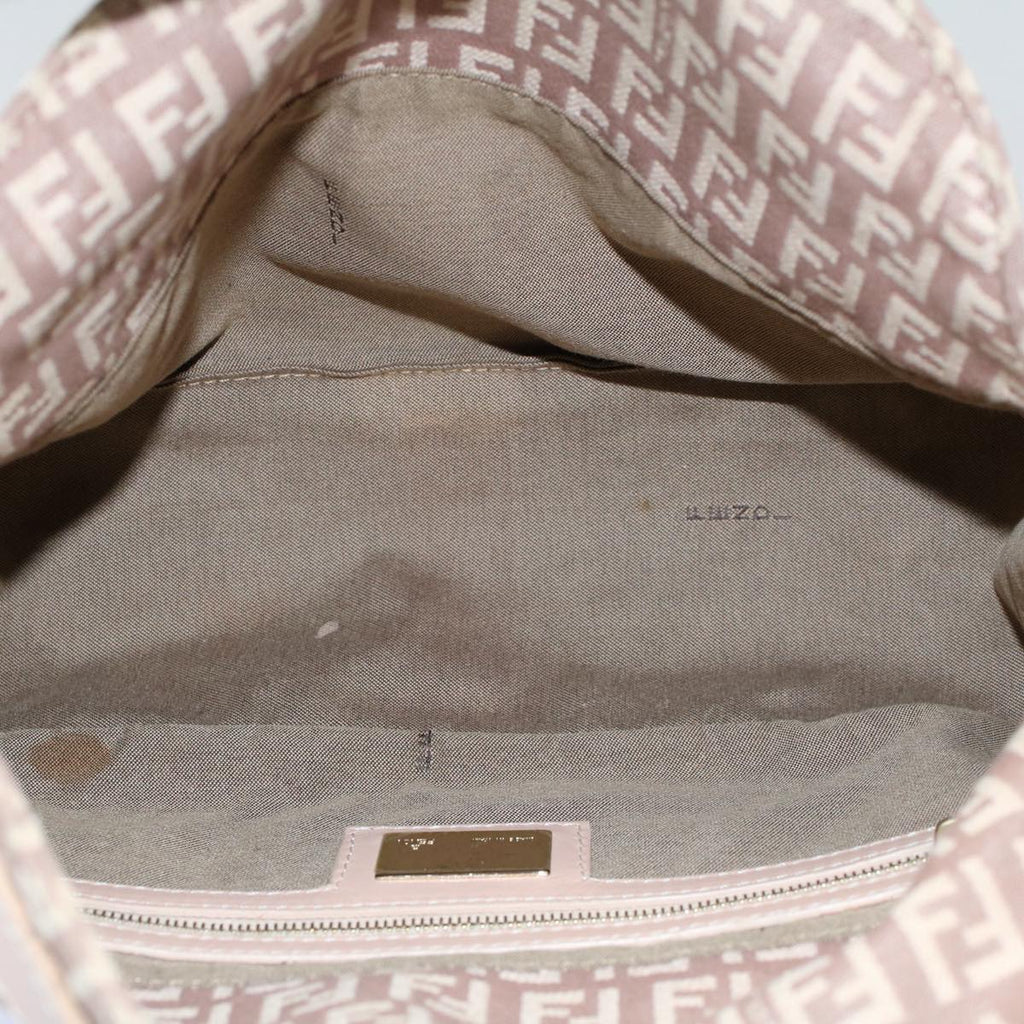 FENDI Zucchino Canvas Mamma bucket Hand Bag Beige 54705