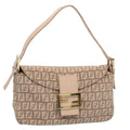 FENDI Zucchino Canvas Mamma bucket Hand Bag Beige 54705