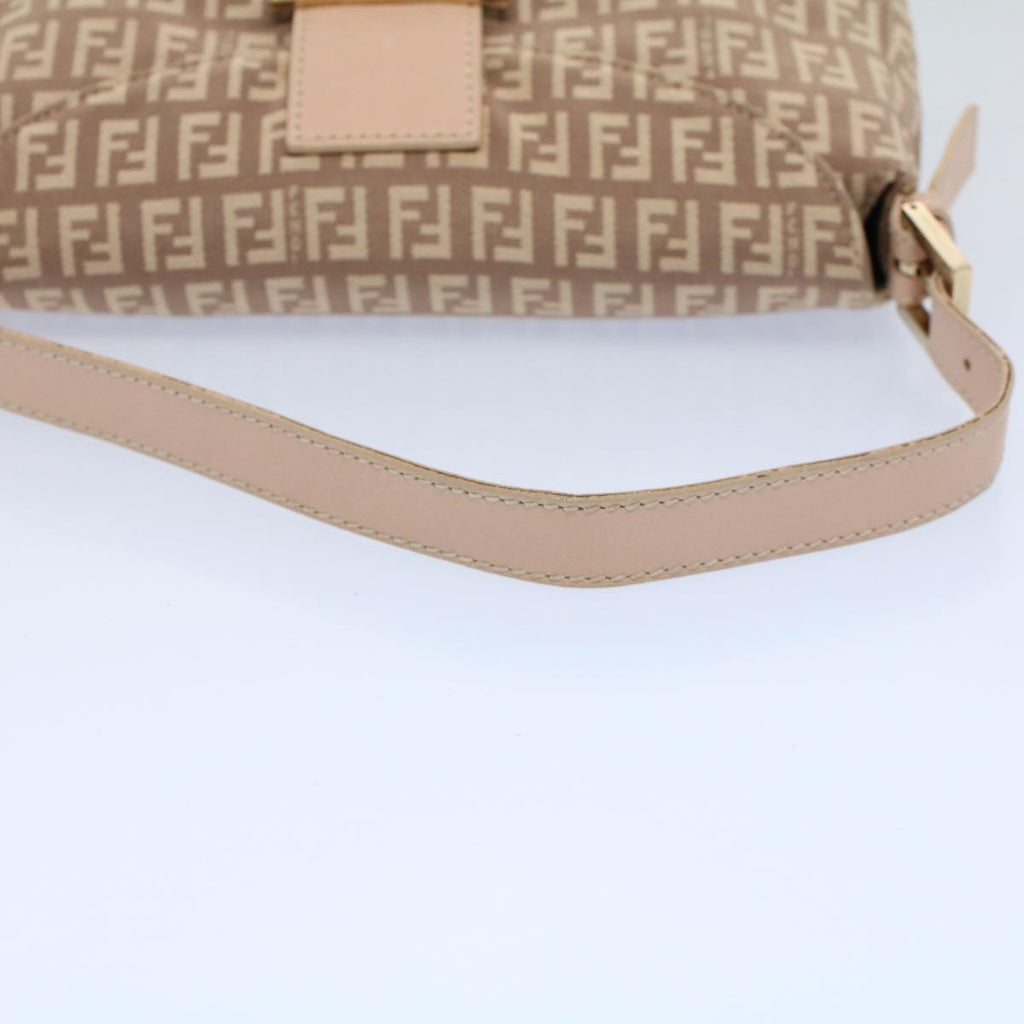 FENDI Zucchino Canvas Mamma bucket Hand Bag Beige 54705