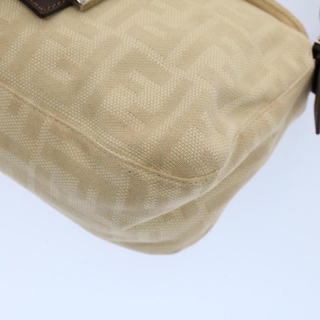 FENDI Zucca Canvas Mamma bucket Shoulder Bag Beige 54706