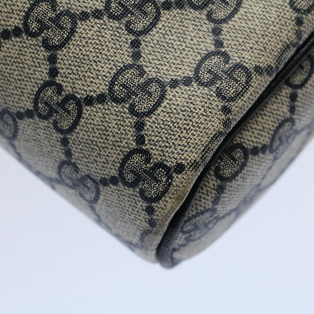 GUCCI GG Canvas Sherry Line Clutch Bag Gray Red Navy 010 378 54723