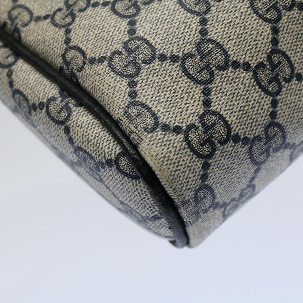GUCCI GG Canvas Sherry Line Clutch Bag Gray Red Navy 010 378 54723