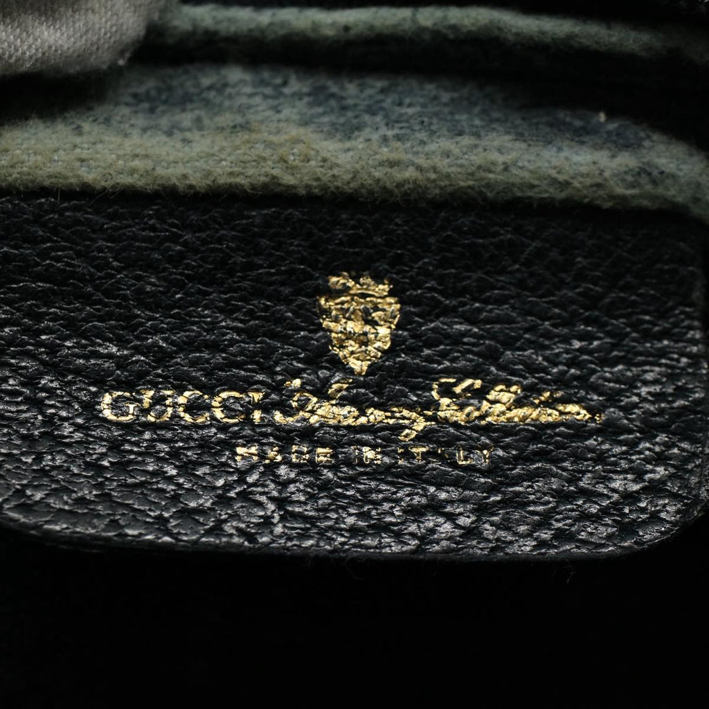 GUCCI GG Canvas Sherry Line Clutch Bag Gray Red Navy 010 378 54723