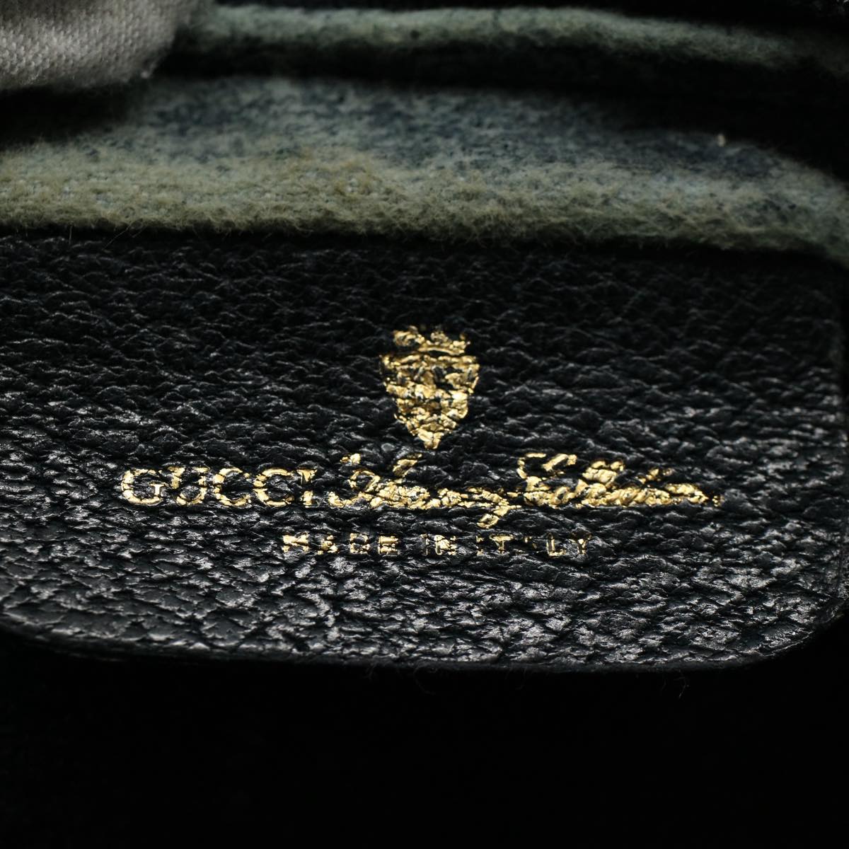 GUCCI GG Canvas Sherry Line Clutch Bag Gray Red Navy 010 378 54723