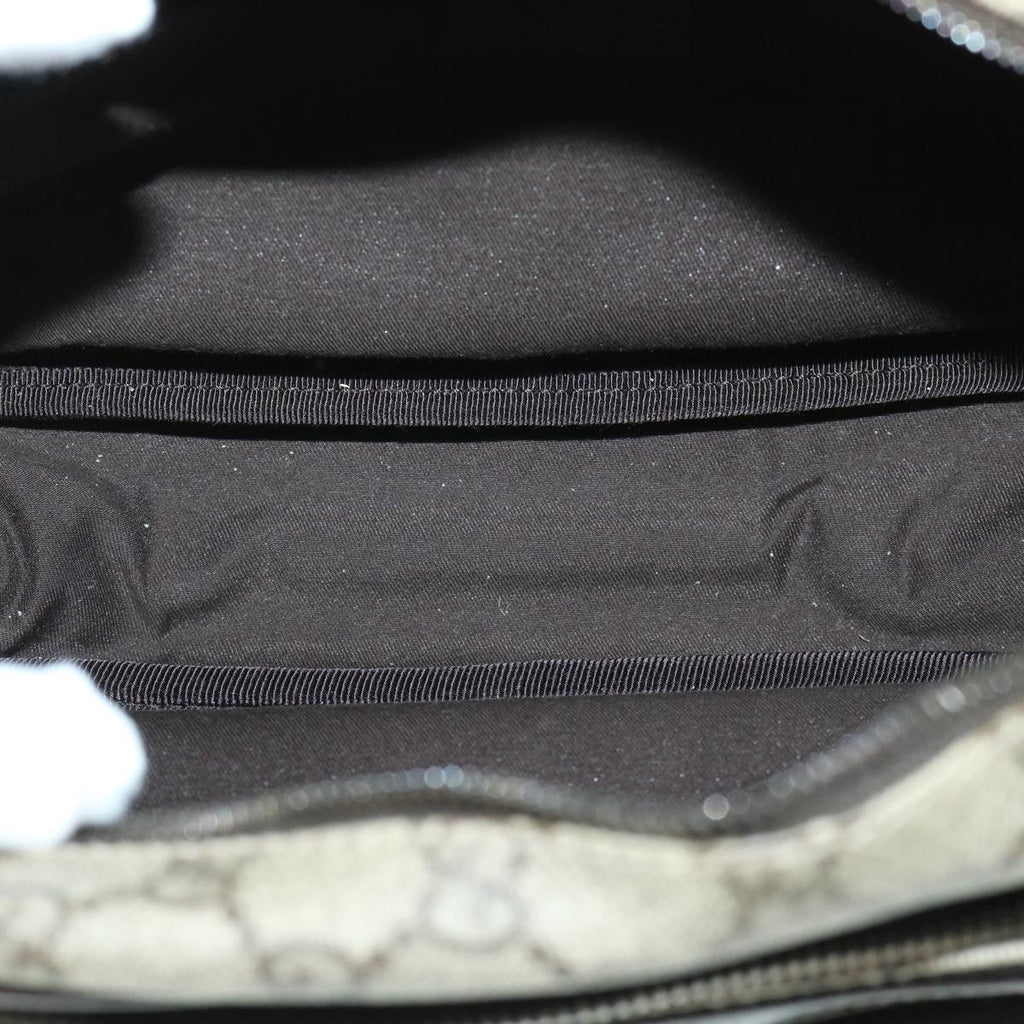 GUCCI GG Canvas Shoulder Bag PVC Leather Beige 114531 54753