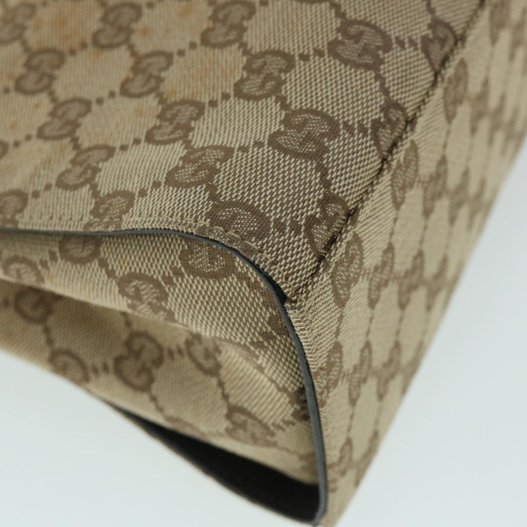 GUCCI GG Canvas Bamboo Hand Bag Beige 002 1016 54755