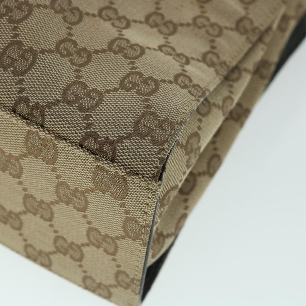 GUCCI GG Canvas Bamboo Hand Bag Beige 002 1016 54755