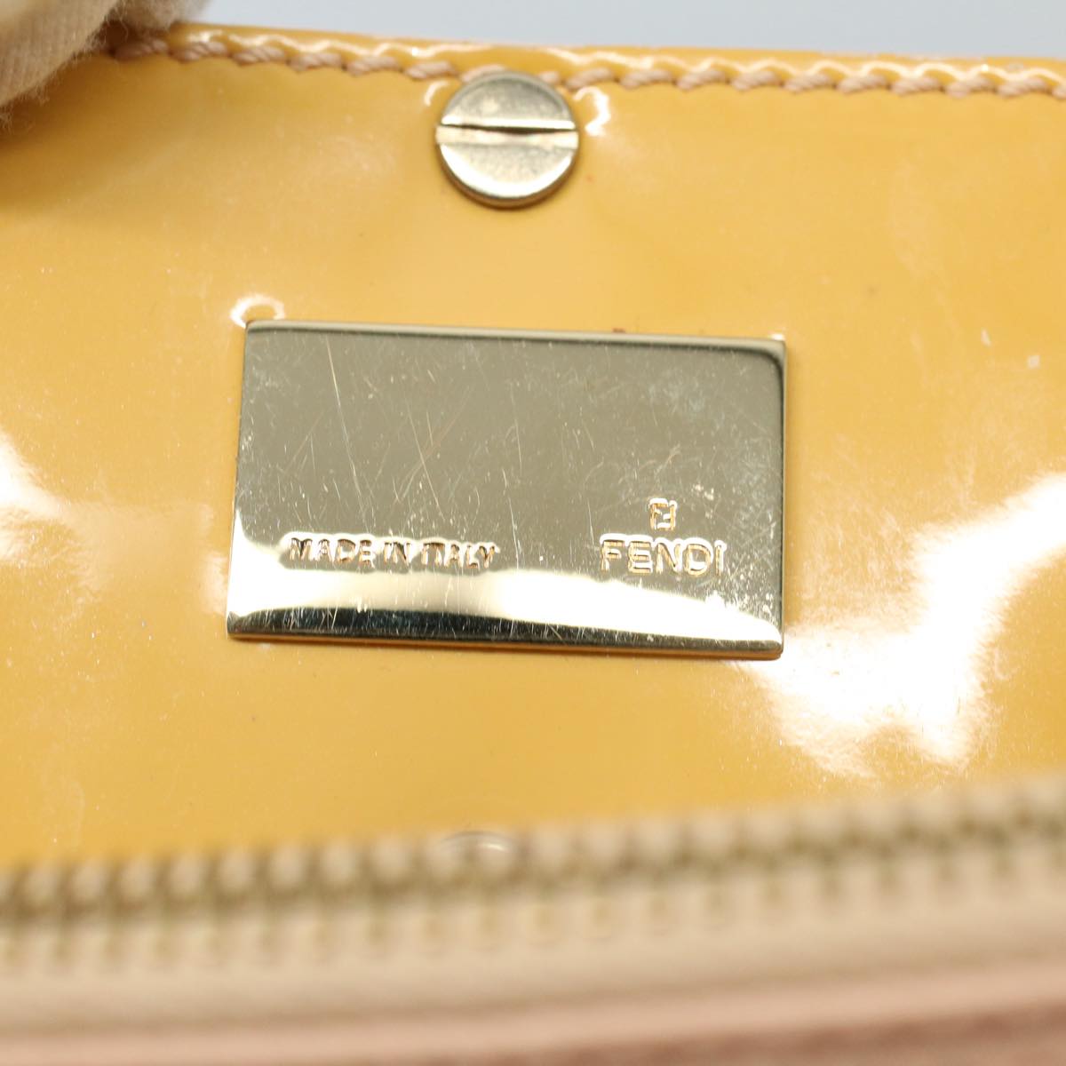 FENDI Chain Hand Bag Nylon Pink 54757