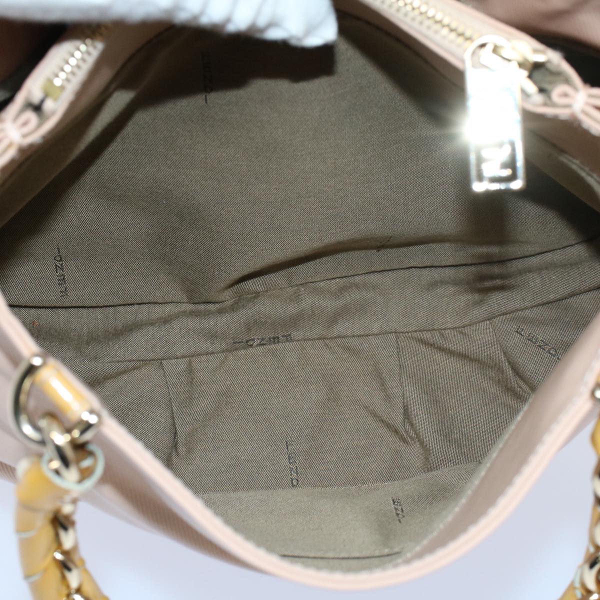 FENDI Chain Hand Bag Nylon Pink 54757