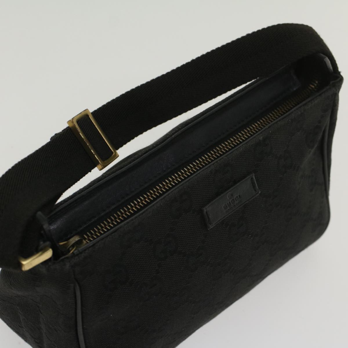 GUCCI GG Canvas Hand Bag Black 106644 54769