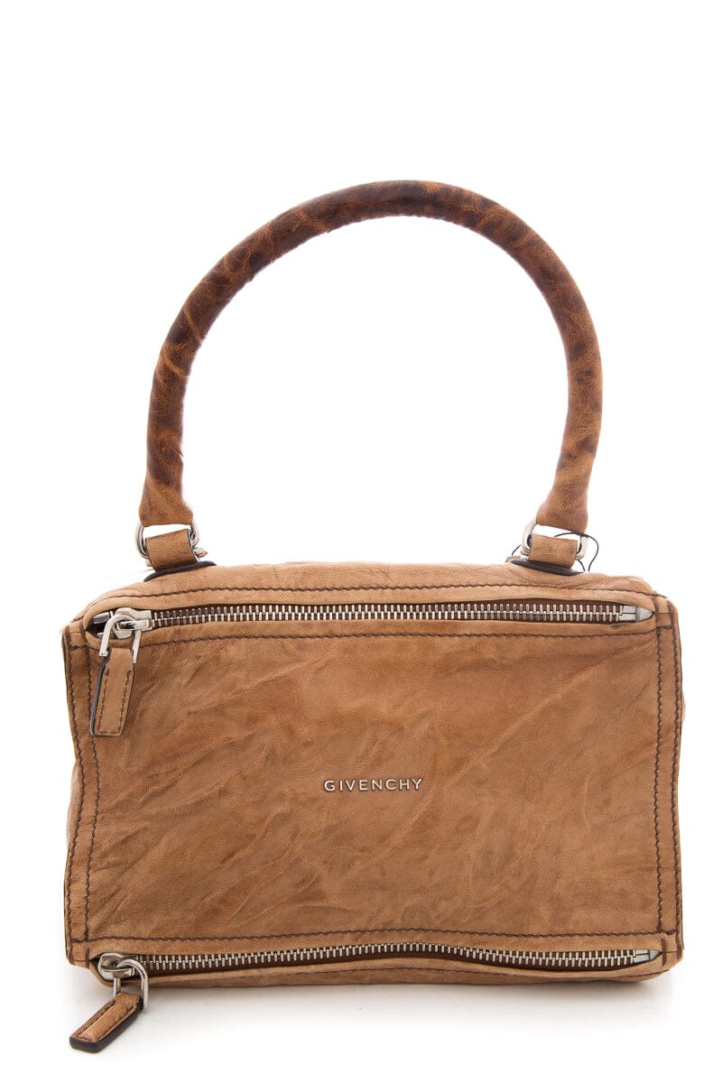 Givenchy Brown Distressed Pandora Handbag