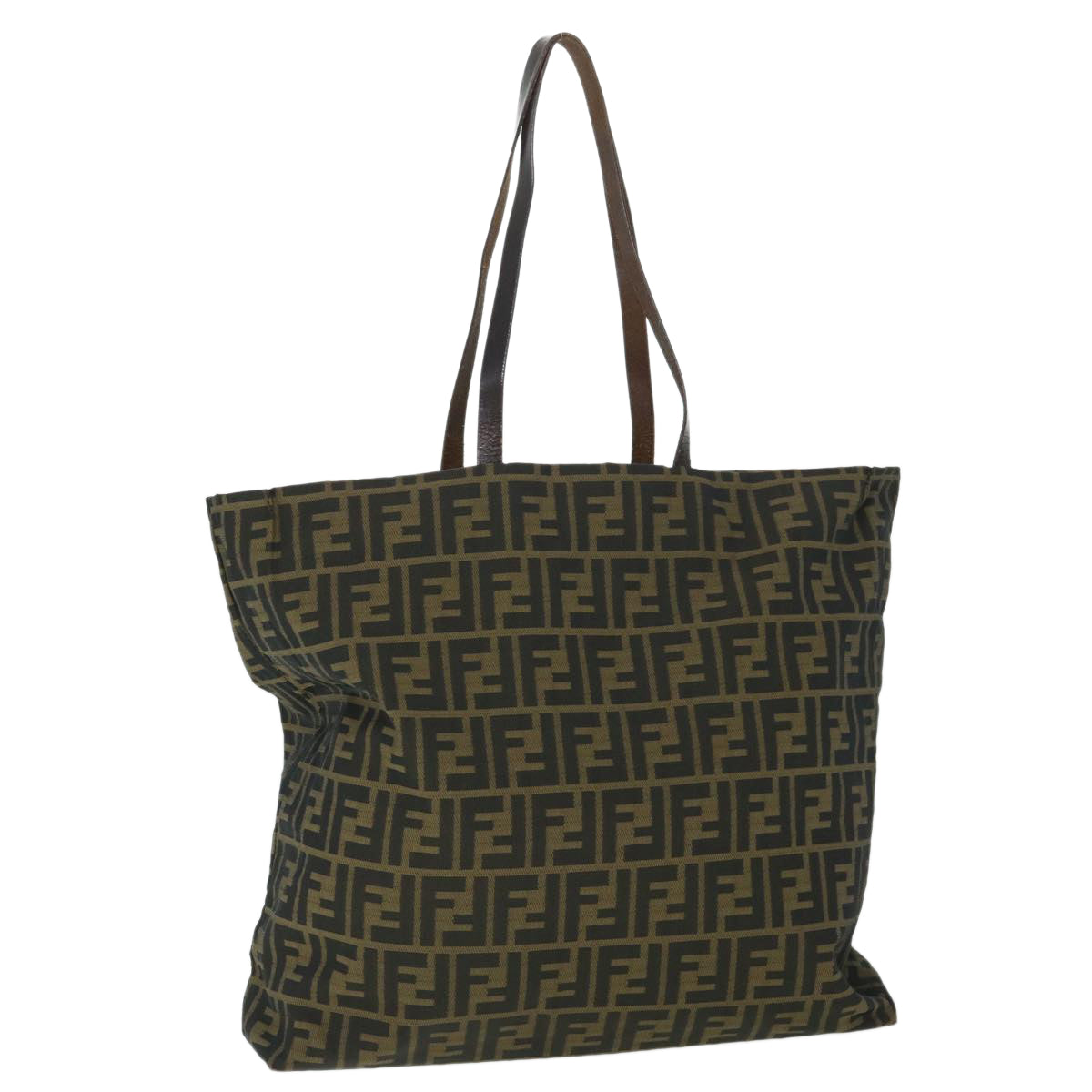 FENDI Zucca Canvas Tote Bag Brown 54796