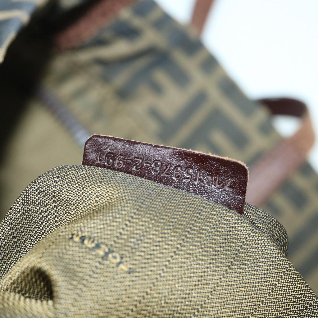 FENDI Zucca Canvas Tote Bag Brown 54796